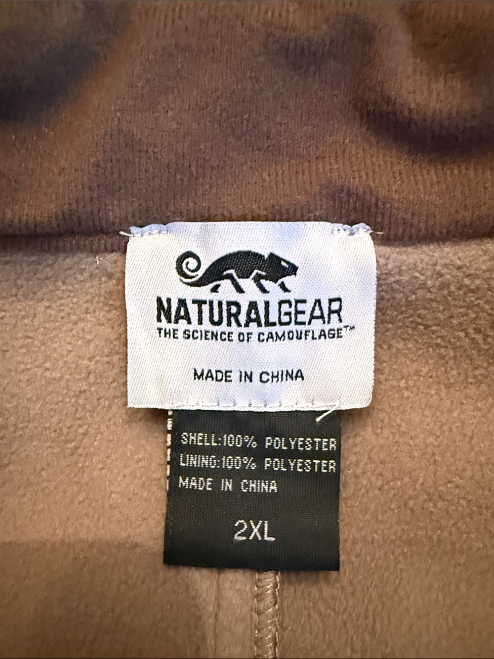 Natural Gear Men's Brown Fleece Pants - 2XL